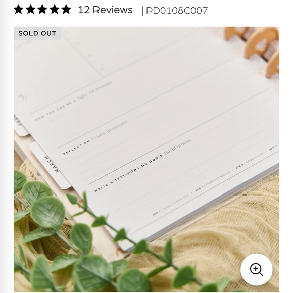 Happy Planner Watercolor Grace with Pink and Gold - Picture 9 of 15